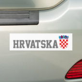 Kroatische wapenschild bumpersticker (Op auto)