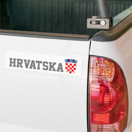 Kroatische wapenschild bumpersticker (Op Truck)