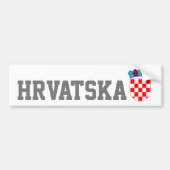 Kroatische wapenschild bumpersticker (Voorkant)