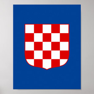 Kroatische wapenschild poster