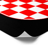 Kroatische wapenschild poster (Hoek)