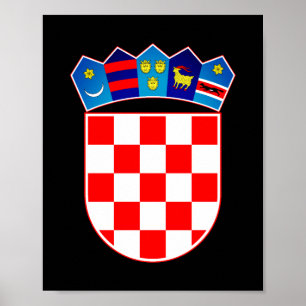 Kroatische wapenschild poster
