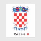 Kroatische wapenschild sticker (Vel)