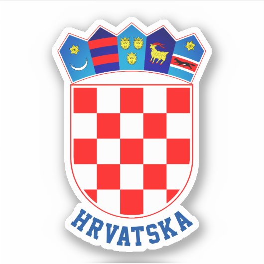 Kroatische wapenschild sticker (Voorkant)