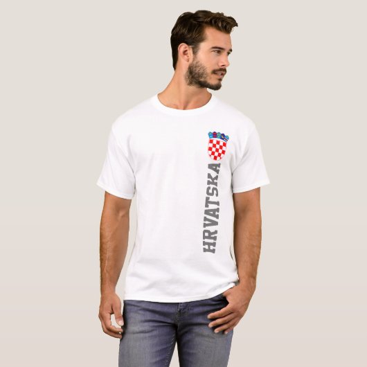 Kroatische wapenschild t-shirt (Voorkant volledig)