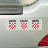 Kroatische wapenstilstand bumpersticker (Op auto)