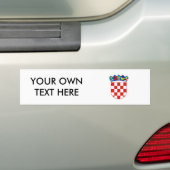 Kroatische wapenstilstand bumpersticker (Op auto)