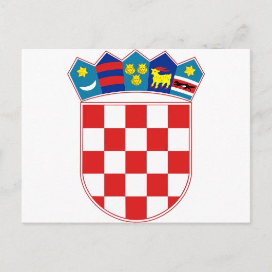 Kroatische wapenstilstand HR Hrvatska Briefkaart (Voorkant)