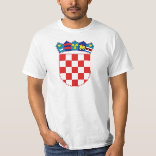 Kroatische wapenstilstand HR Hrvatska T-shirt (Voorkant)