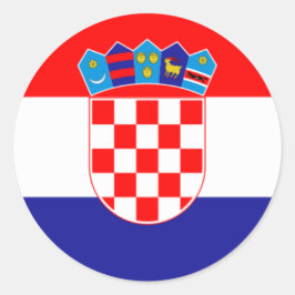 Kroatische wapenstilstand Hrvatski Grb Classic Rou Ronde Sticker