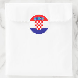 Kroatische wapenstilstand Hrvatski Grb Classic Rou Ronde Sticker