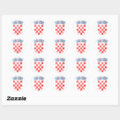 Kroatische wapenstilstand ronde sticker (Vel)