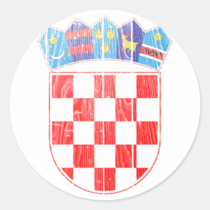 Kroatische wapenstilstand ronde sticker