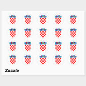 Kroatische wapenstilstand ronde sticker (Vel)