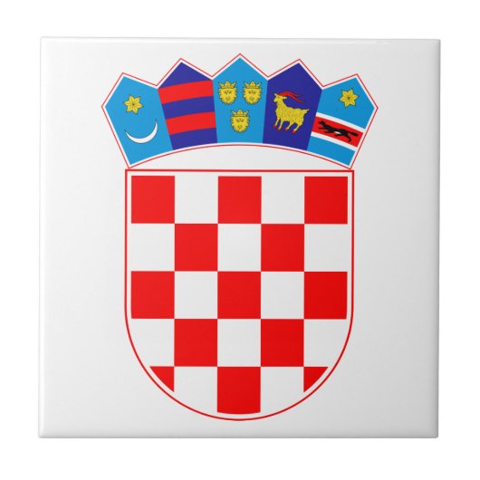 Kroatische wapenstilstand tegeltje (Voorkant)