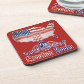 Kroatische wortelen Amerian Croat Onderzetter set (Linkerzijde)