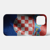 Kroatische zijde vlag Case-Mate iPhone case (Achterkant (horizontaal))