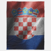 Kroatische zijde vlag fleece deken (Voorkant)