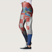 Kroatische zijde vlag leggings (Links)