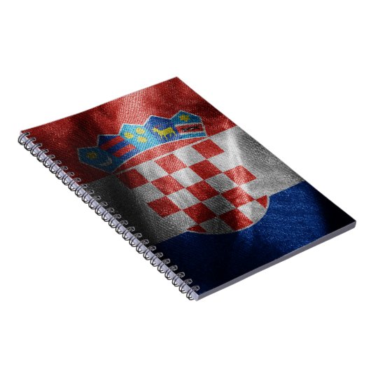 Kroatische zijde vlag notitieboek (Rechterzijde)