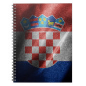 Kroatische zijde vlag notitieboek (Voorkant)