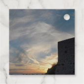 Kroatische zonsondergang bedankjes labels (Achterkant)