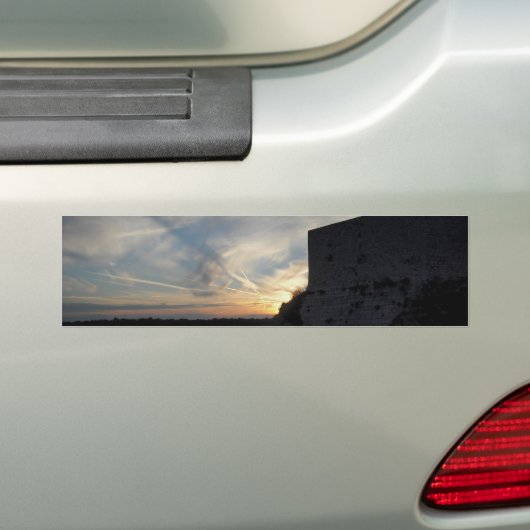 Kroatische zonsondergang bumpersticker (Op auto)