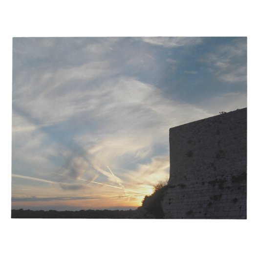 Kroatische zonsondergang notitieblok (Voorkant)