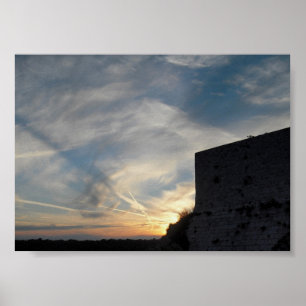 Kroatische zonsondergang poster
