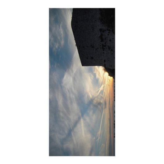 Kroatische zonsondergang reclamekaart (Voorkant)