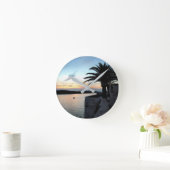 Kroatische zonsondergang ronde klok (Huis)