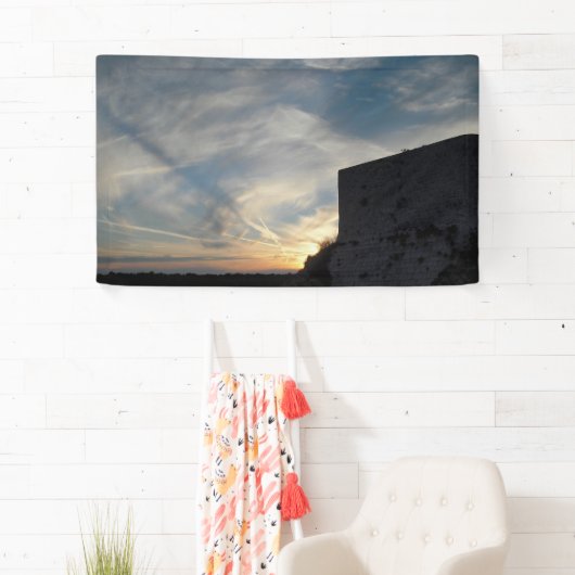 Kroatische zonsondergang spandoek (Insitu)