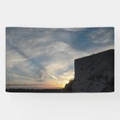 Kroatische zonsondergang spandoek (Horizontaal)