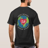 Kroc School of Peace Studies Basic "Be the Change" T-shirt (Achterkant)