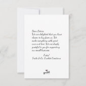 KROCHET SPECIALE BEDANK VAN U KLANT Kaart (Achterkant)