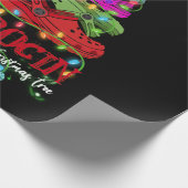 Krocin rond de kerstboom cadeaupapier (Hoek)