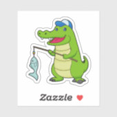 Krocodile Vist Fisher Finshing rod Sticker (Vel)