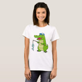 Krocodile Vist Fisher Finshing rod T-shirt (Voorkant volledig)