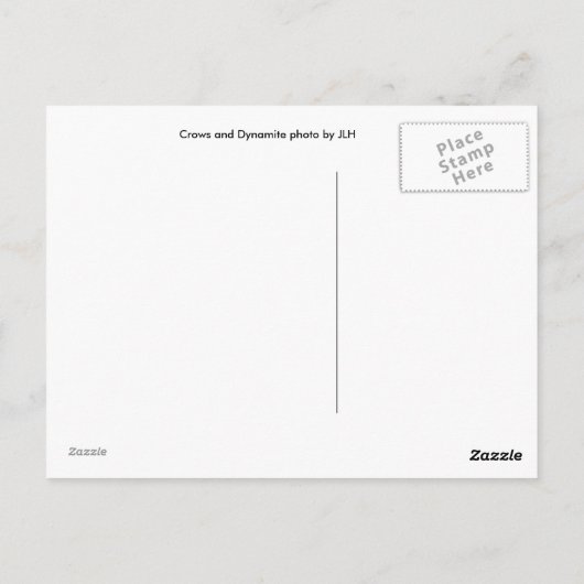 Kroegen en dynamiet briefkaart (Achterkant)