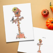 Kroegen in het najaar van de herfst van Birdhouse Briefkaart