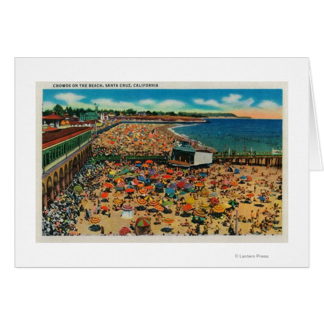 Kroegen op de strand, Santa CruzSanta Cruz, CA (Voorkant Horizontaal)