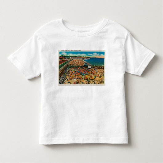 Kroegen op de strand, Santa CruzSanta Cruz, CA Kinder Shirts (Voorkant)