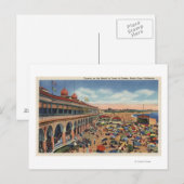 Kroegen op de strand voor Casino Briefkaart (Voorkant / Achterkant)