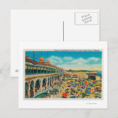 Kroegen op de strand voor het casino briefkaart (Voorkant / Achterkant)