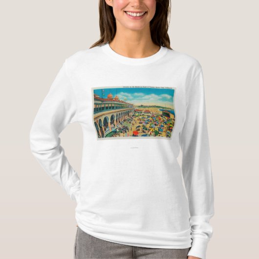 Kroegen op de strand voor het casino t-shirt (Voorkant)
