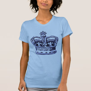 KROEIEN MET DE AFDRUKKING FLEUR DE LIS EN ROSSEN T-SHIRT