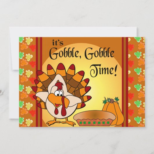 Kroel, Kroel Thanksgiving kalkoen diner Kaart (Voorkant)