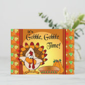 Kroel, Kroel Thanksgiving kalkoen diner Kaart (Staand voorkant)