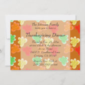 Kroel, Kroel Thanksgiving kalkoen diner Kaart (Achterkant)