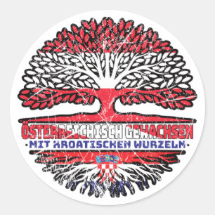 Kroen Desterreichisch Baum Ronde Sticker